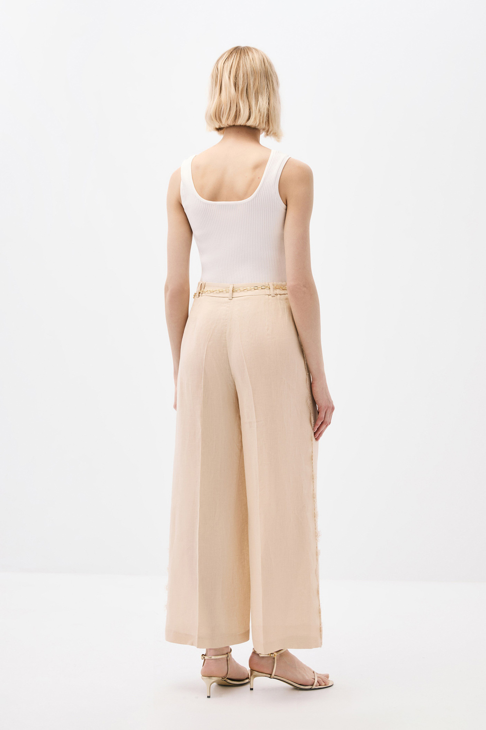 Dantelli Keten Pantolon