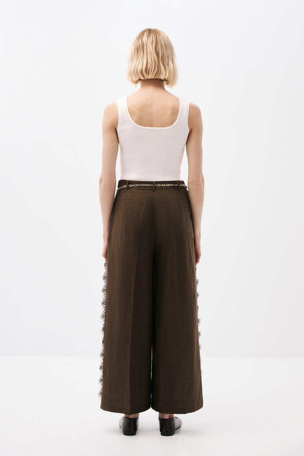 Dantelli Keten Pantolon