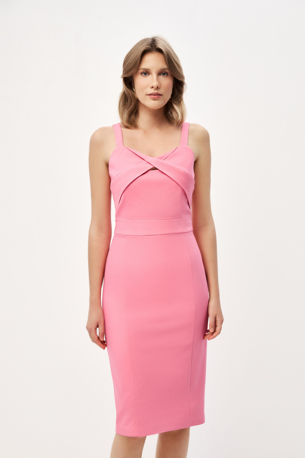 Pembe Askılı Elbise