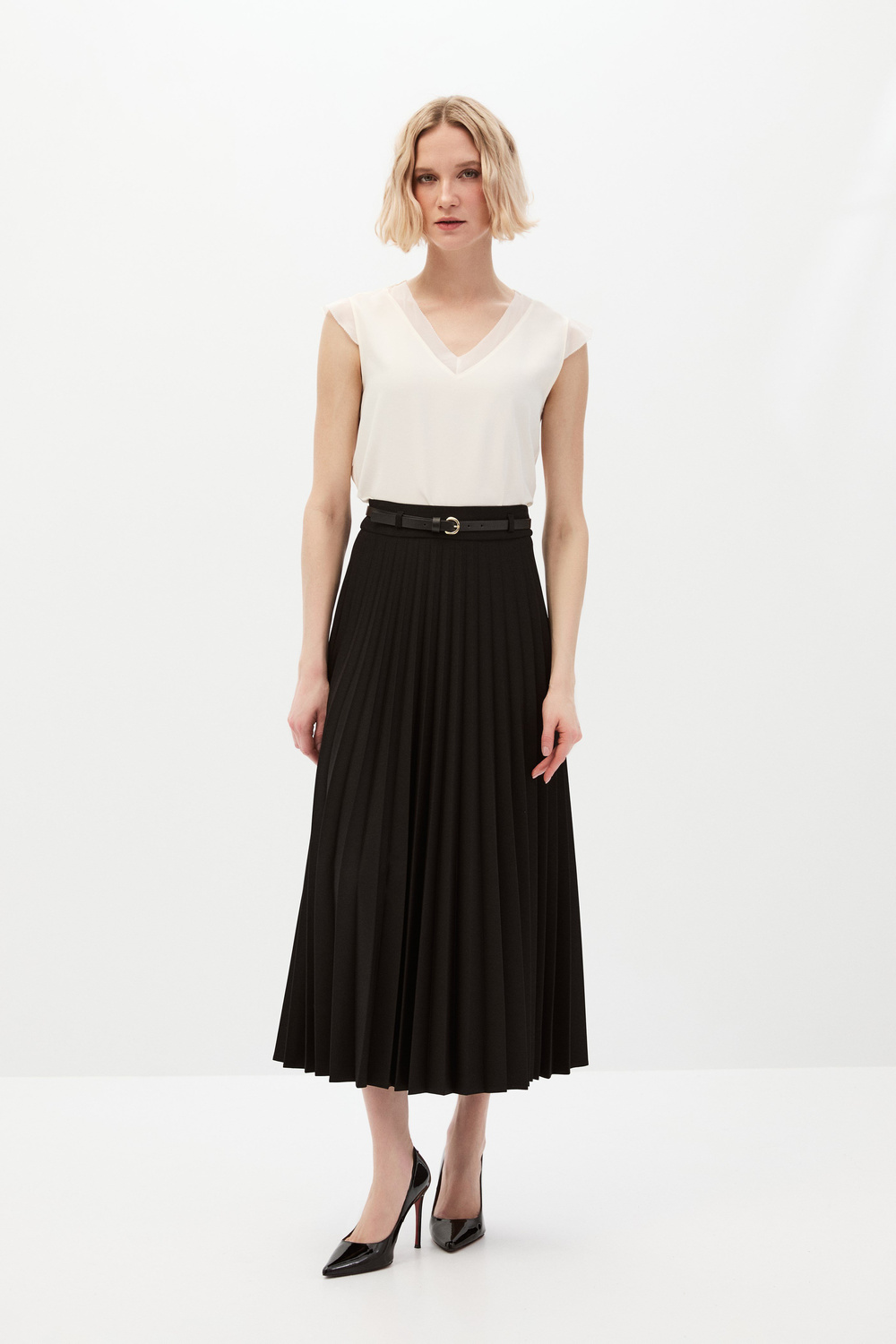 Siyah Pilisoley Etek
