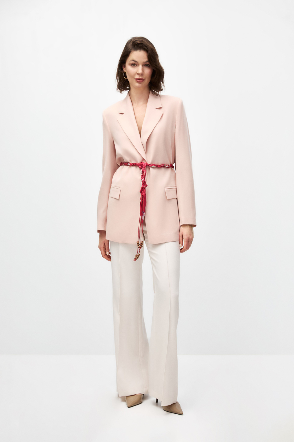 Fularlı Blazer Ceket