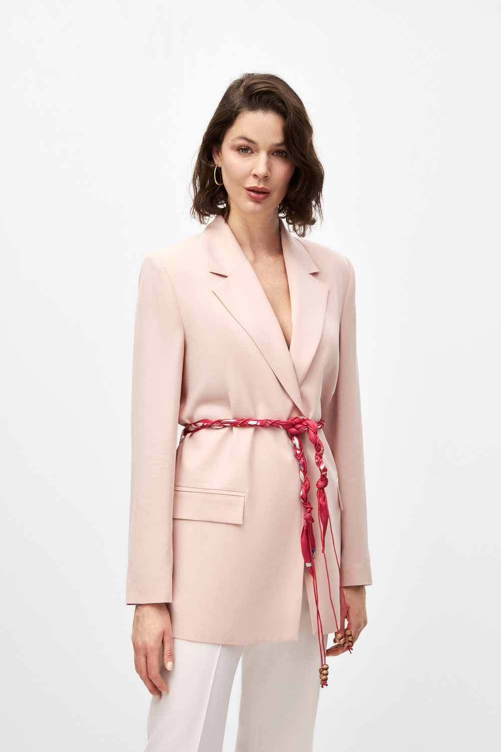 Fularlı Blazer Ceket