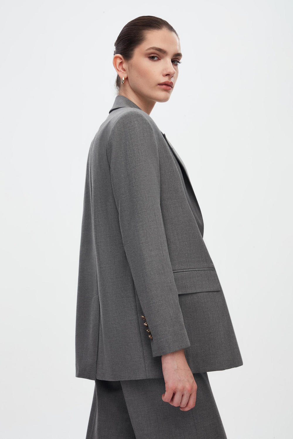 Oversize Blazer Ceket Geniş Pantolon Takım Elbise