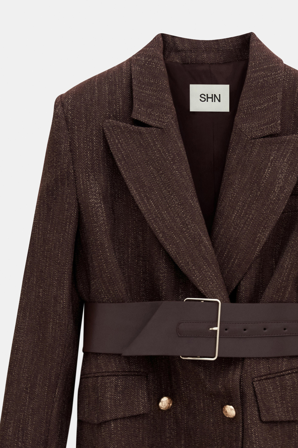 KEMERLİ KRUVAZE BLAZER
