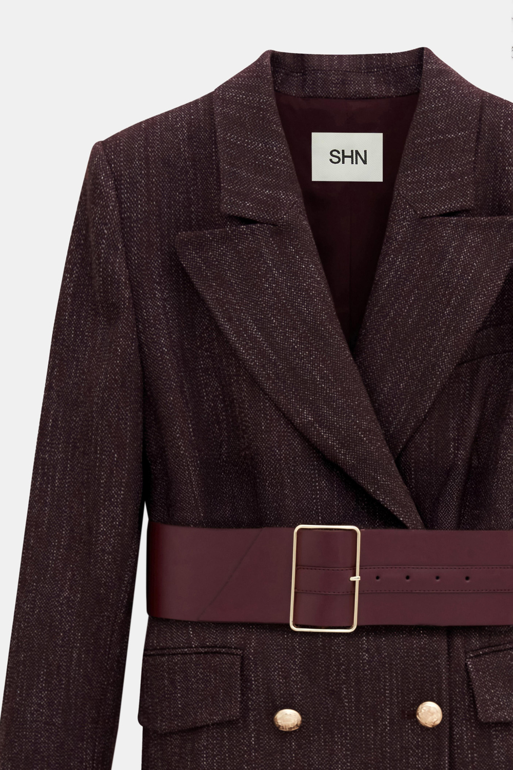 KEMERLİ KRUVAZE BLAZER