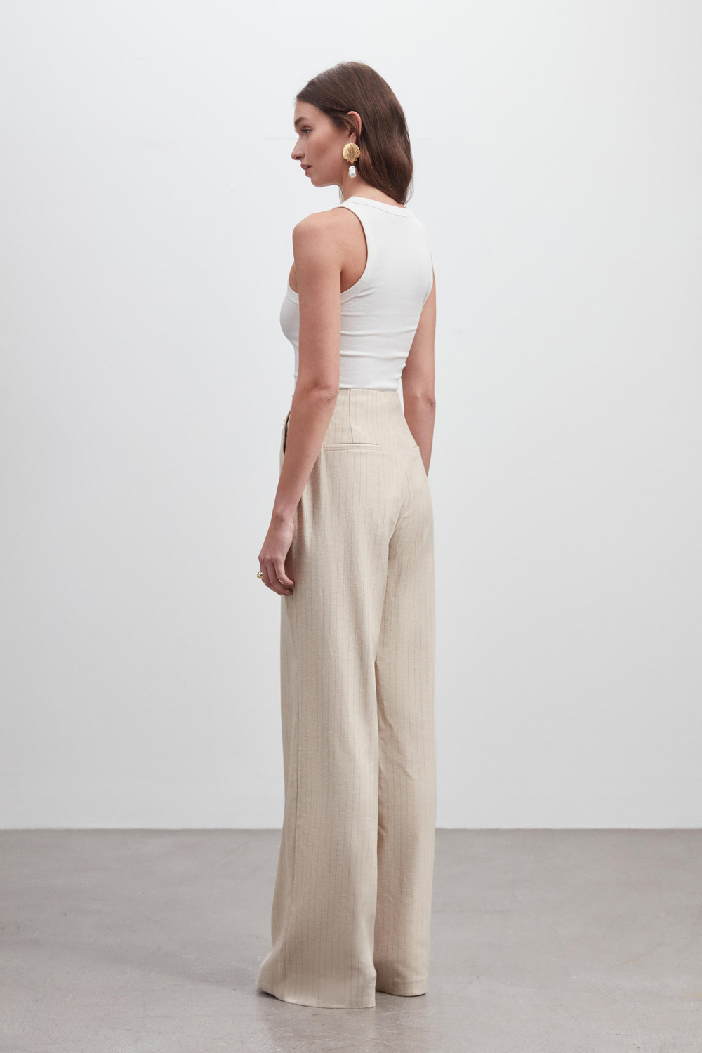 KETEN WIDE LEG PANTOLON