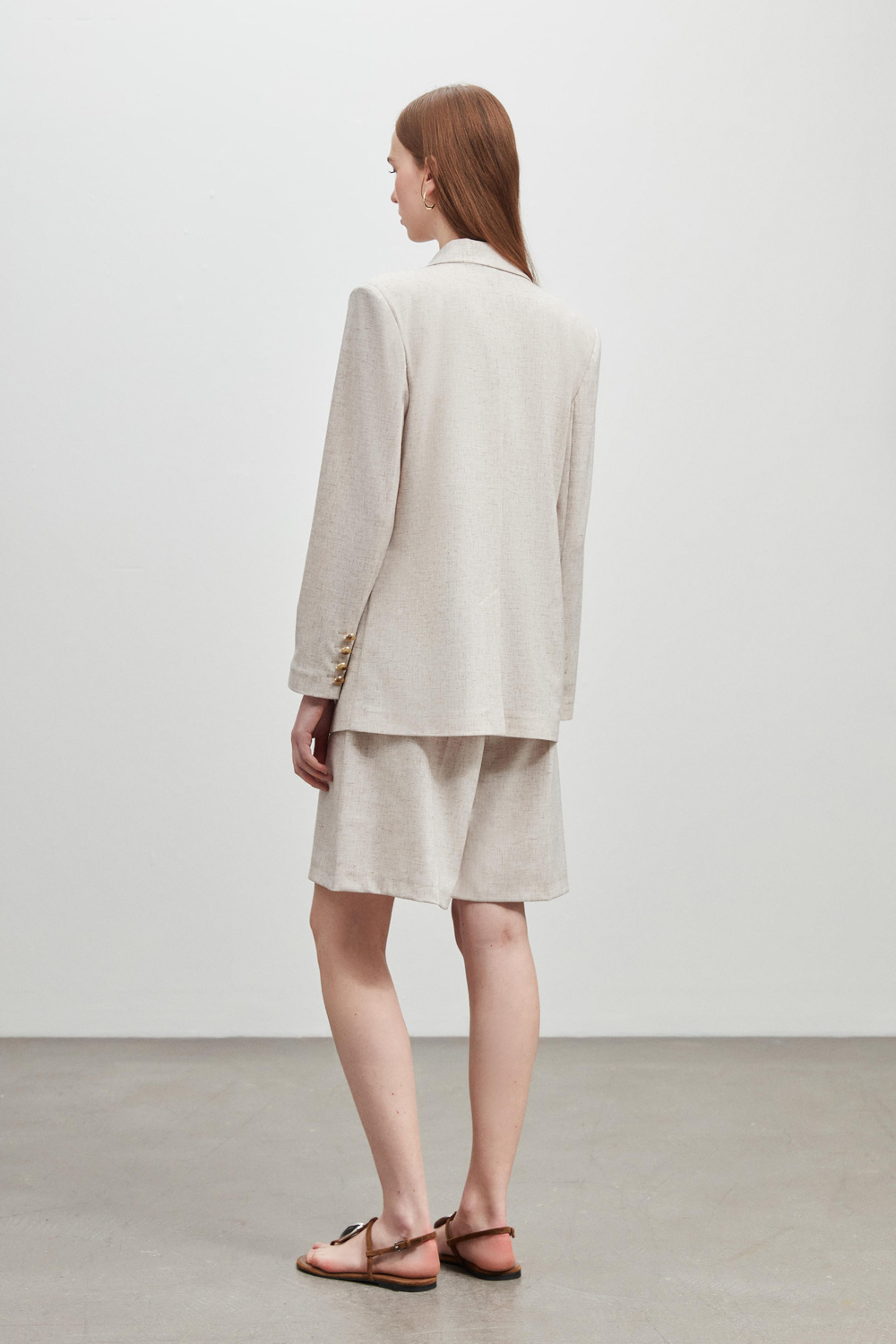 KRUVAZE OVERSIZE CEKET ŞORT TAKIM