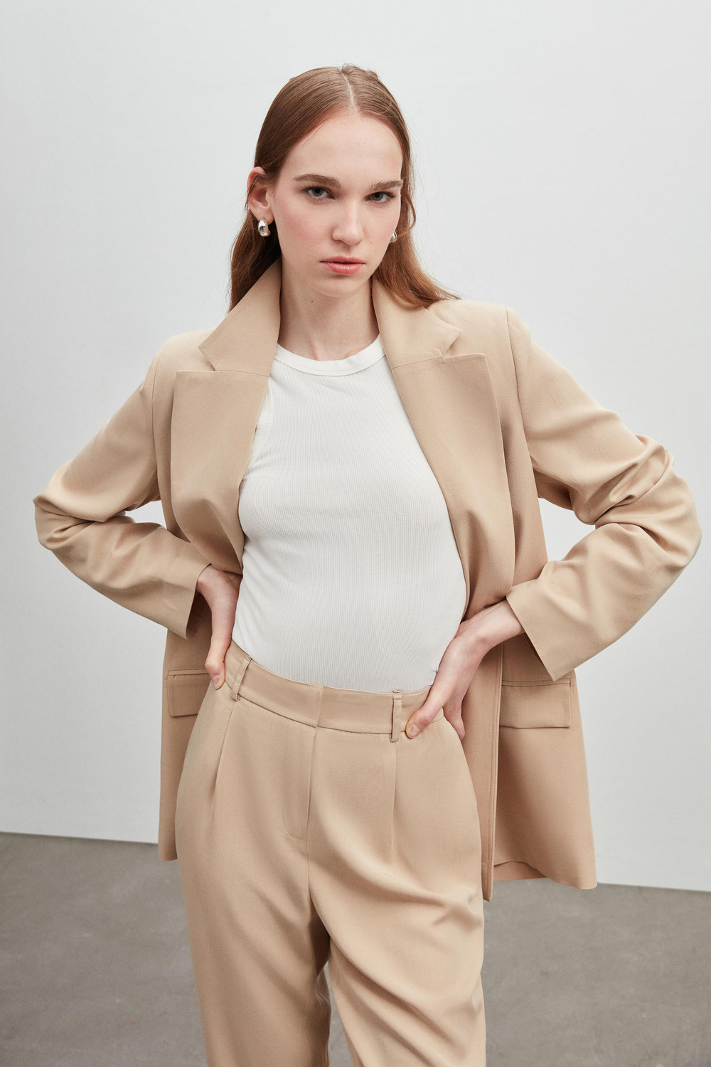 TEK DÜĞMELİ BLAZER CEKET PANTOLON TAKIM