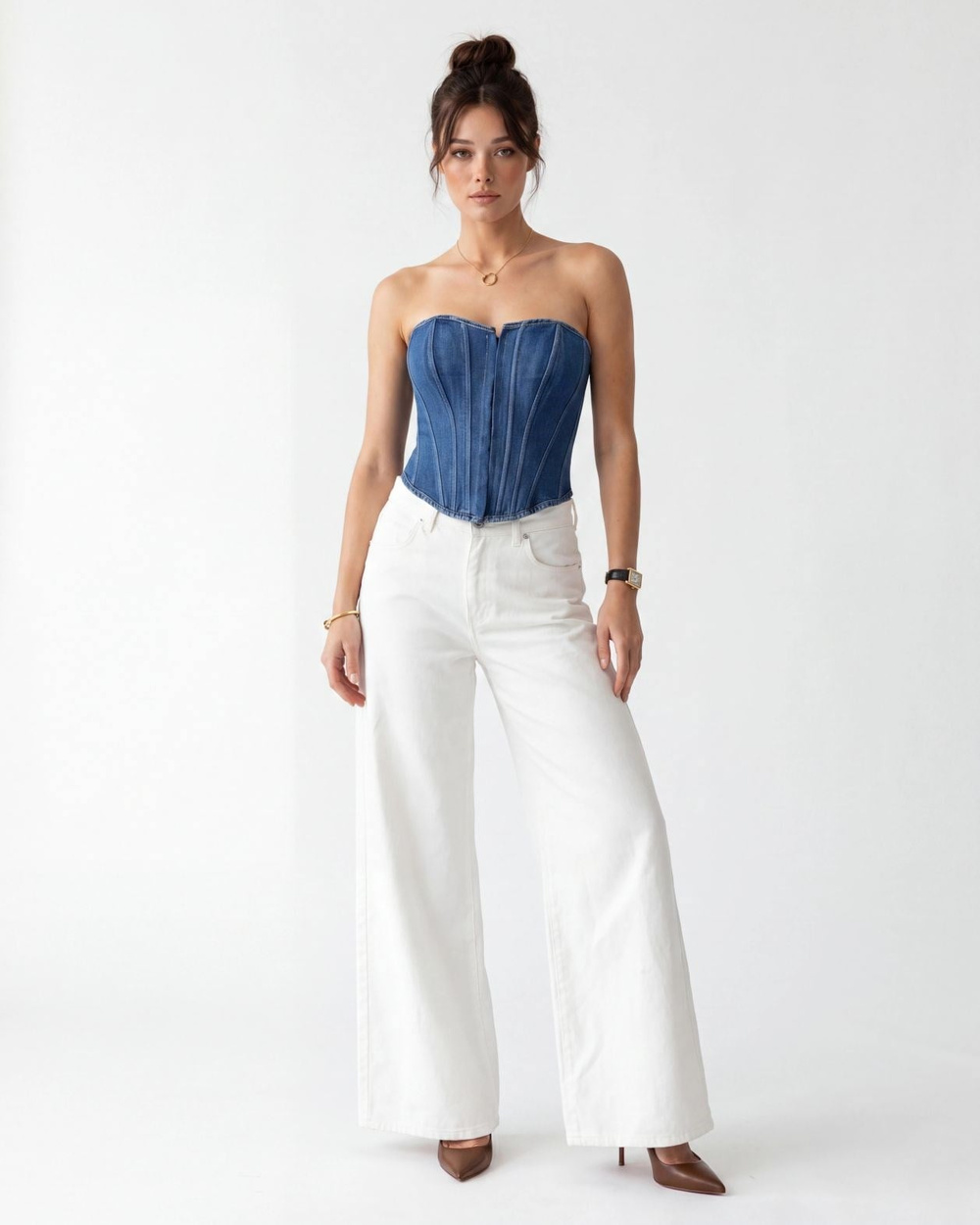 6241 KOT BLUZ-MAVİ