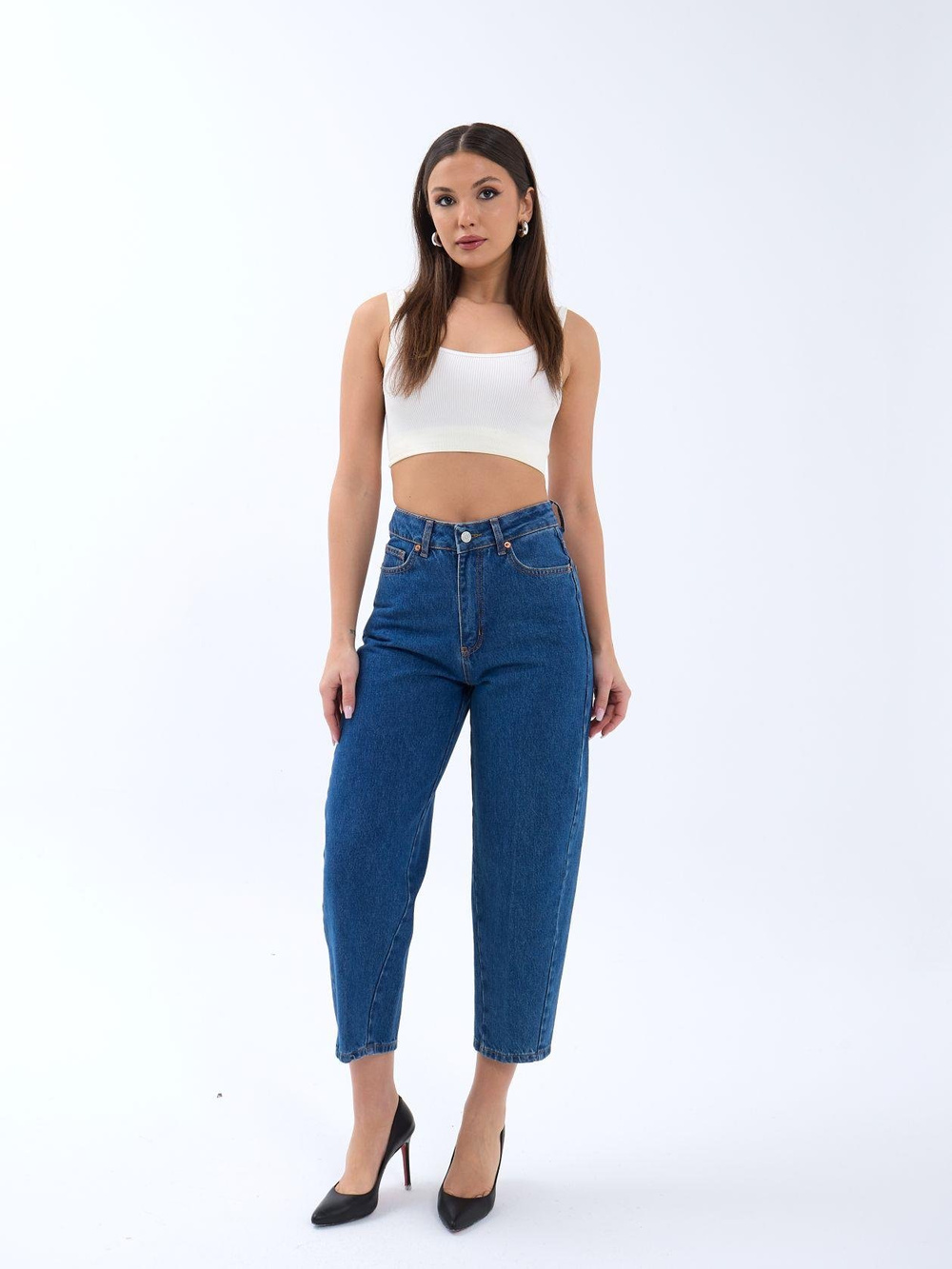 6520 DENİM BALLOON FIT-KOYU MAVİ