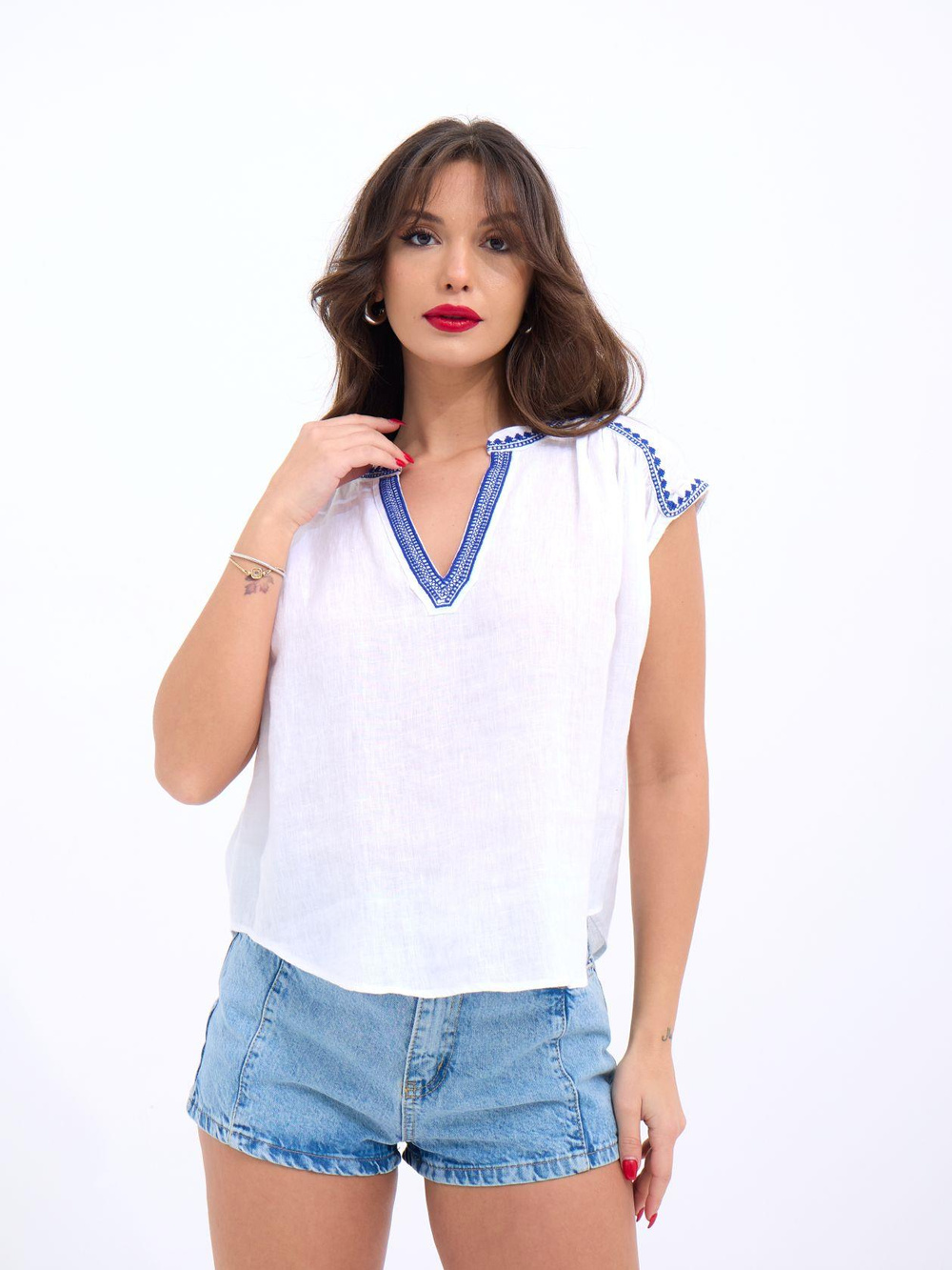 7162 BLUZ-BEYAZ