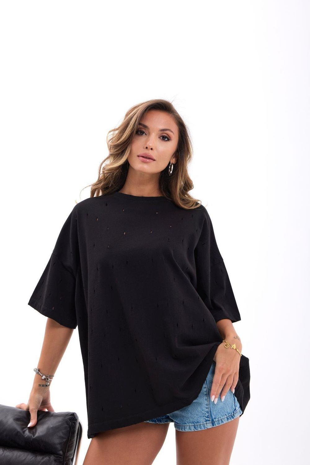 7169 T-SHİRT-SİYAH