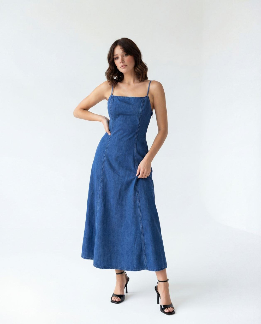 7566 KOT ELBİSE-BLUE