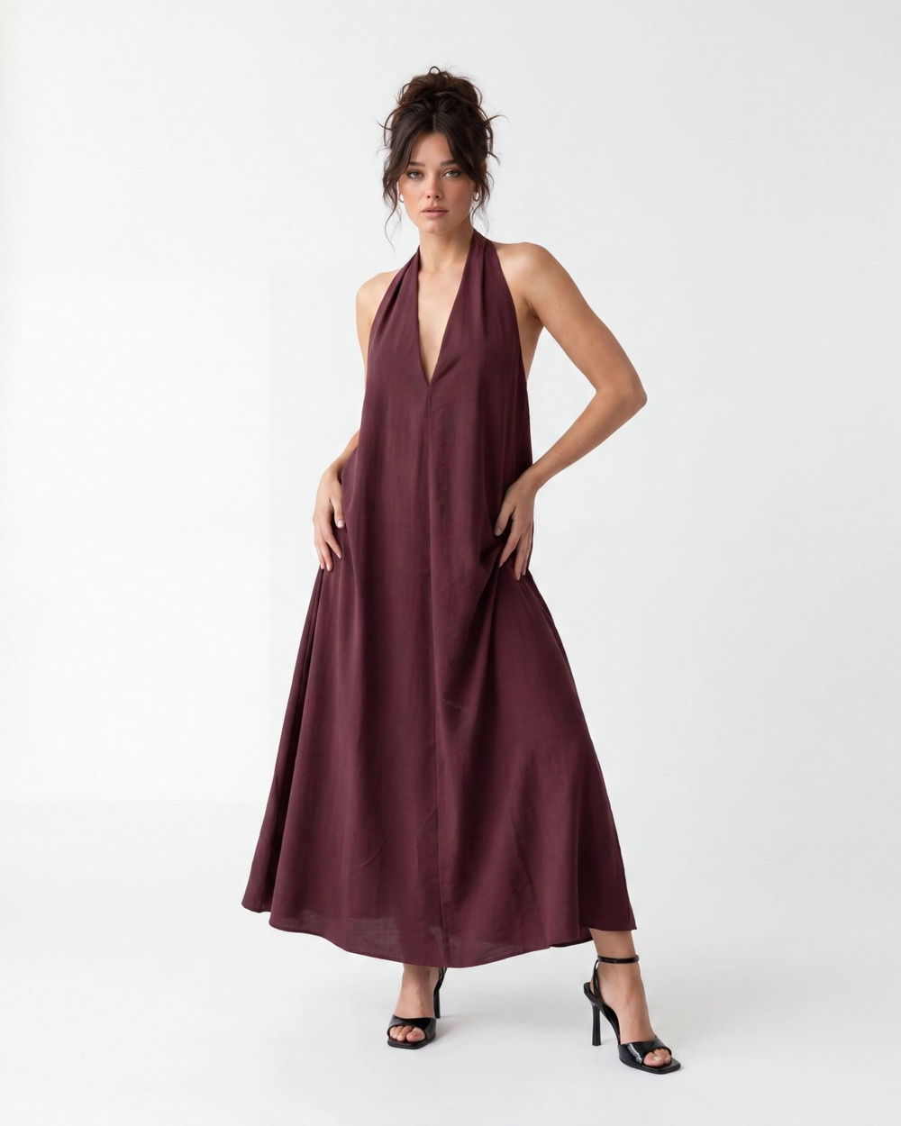 7636 ELBİSE-BORDO