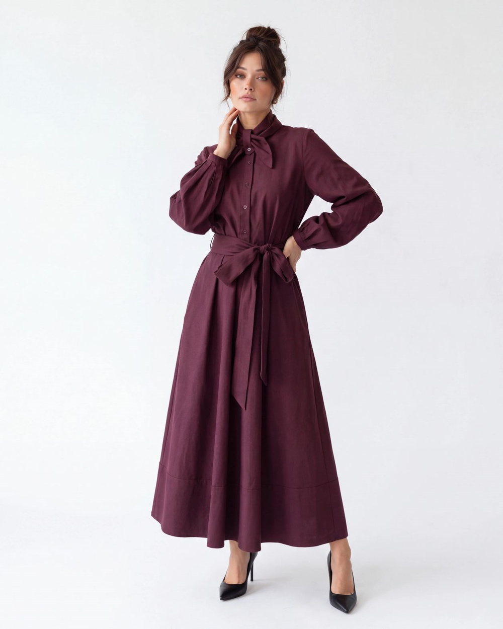 7695 ELBİSE-BORDO
