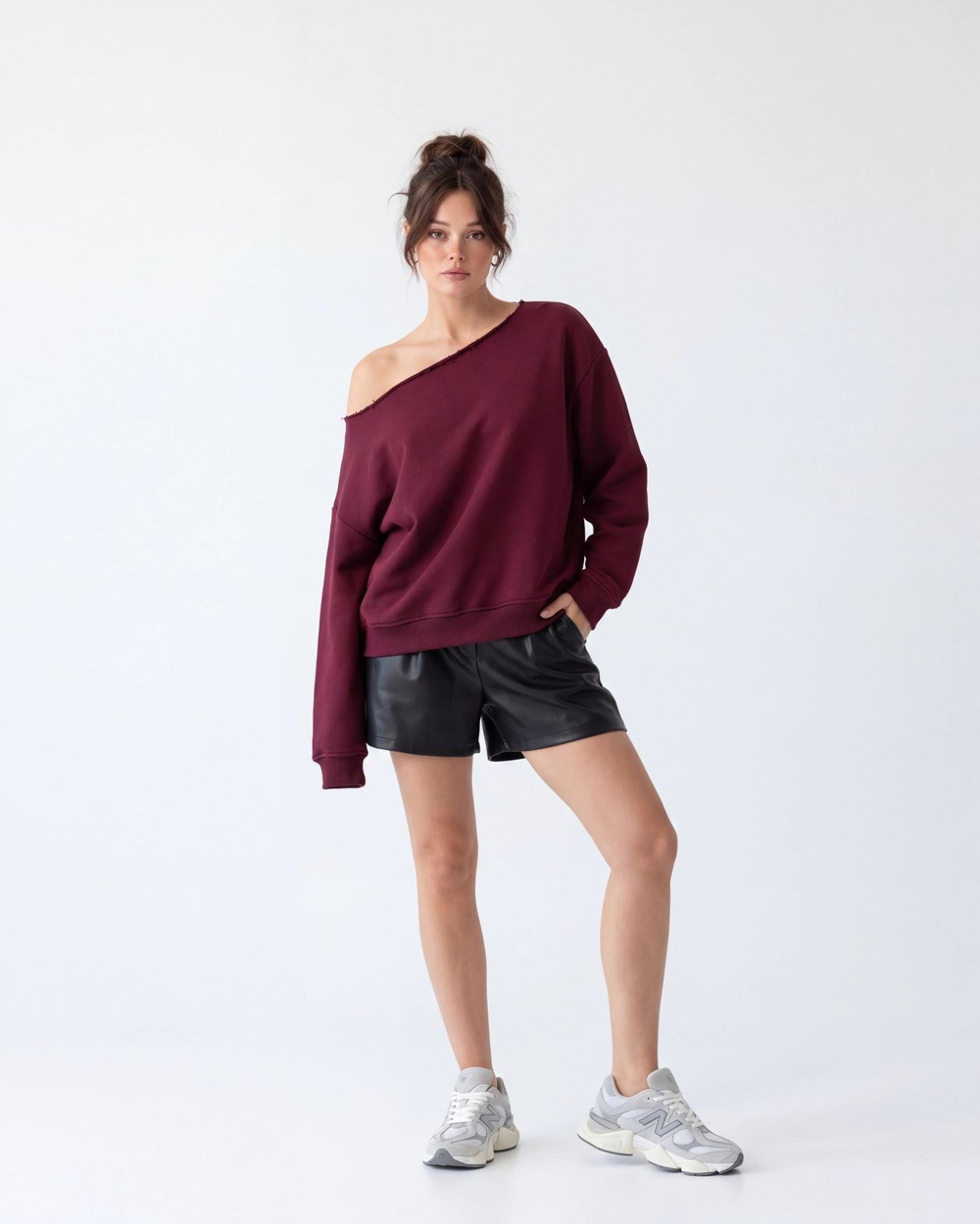 7738 SWEAT-BORDO