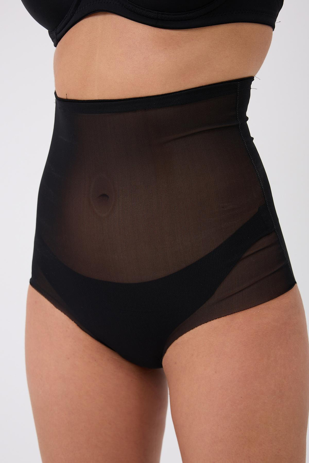 Formia Model Yüksek Bel Transpran Model Sıkılaştırıcı Ve Toparlayıcı Etkili Slip Korse Siyah Renk