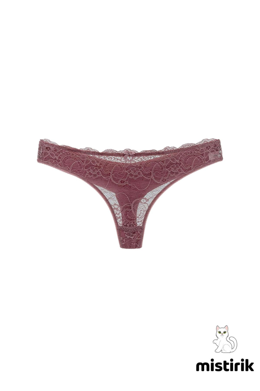 Masara Model Tanga Desenli Ve Esnek Spor Külot Pastel Pembe Renk