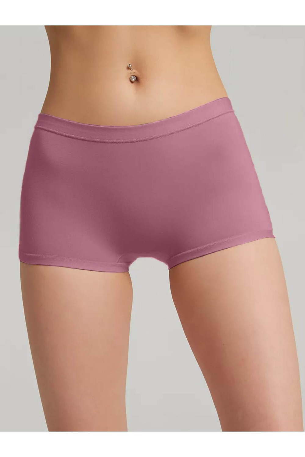Moncorno Model Cool & Comfort Toparlayıcı İz Yapmayan Seamless Örme Boxer Gül Kurusu Renk