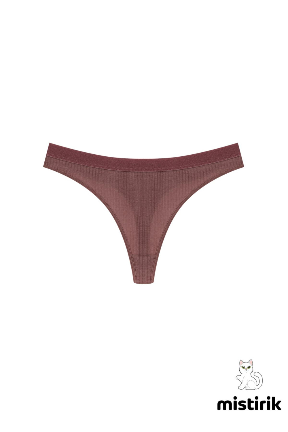 Paulo Model Fitilli Tanga Slip Iz Belli Etmez Külot Mürdüm Renk
