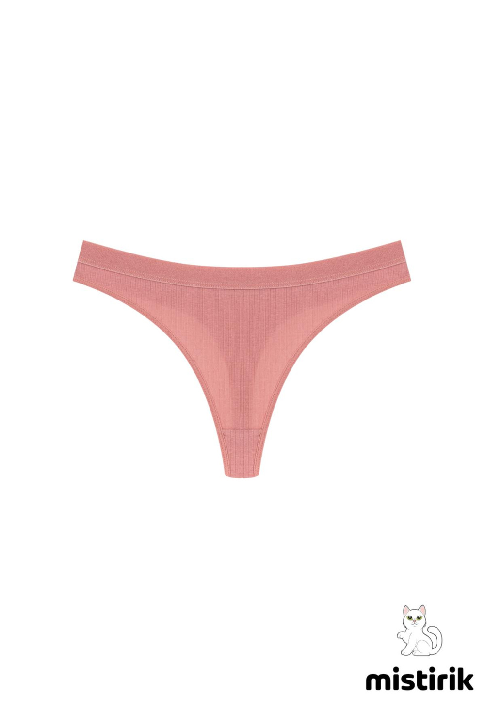 Paulo Model Fitilli Tanga Slip Iz Belli Etmez Külot Pastel Pembe Renk