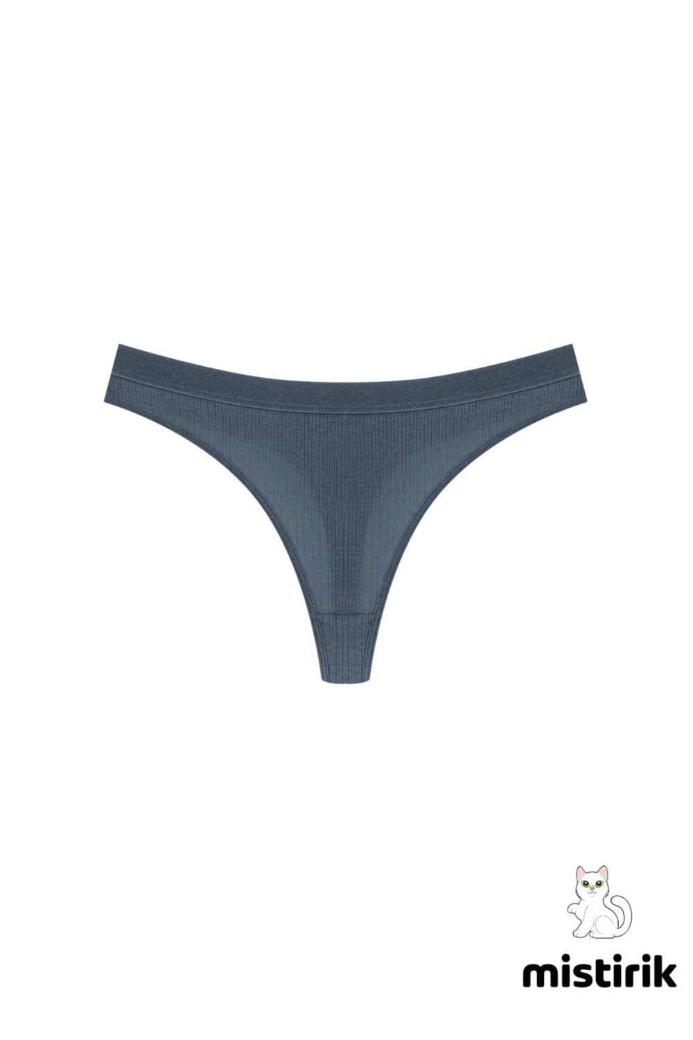 Paulo Model Fitilli Tanga Slip Iz Belli Etmez Külot Mavi Renk