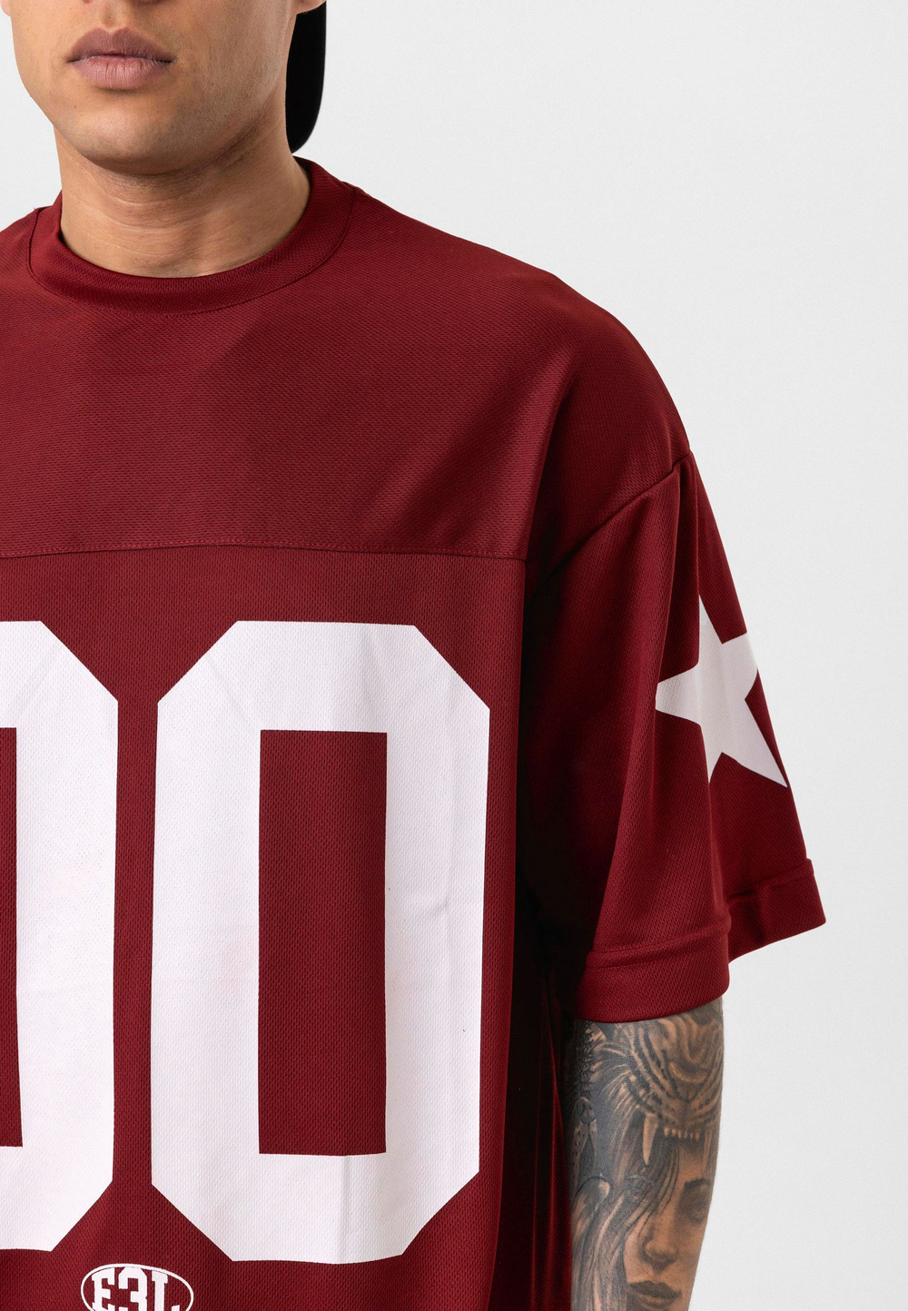 00 Bisiklet Yaka Forma - Bordo