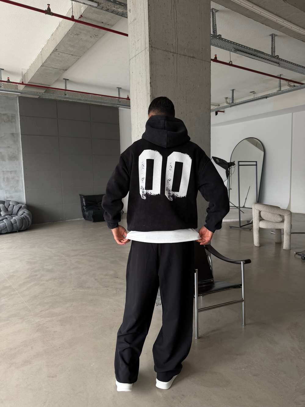 00 Zero Premium Yıkamalı Hoddie