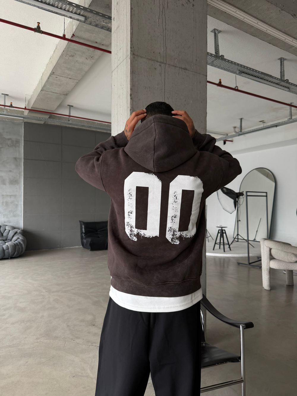 00 Zero Premium Yıkamalı Hoddie