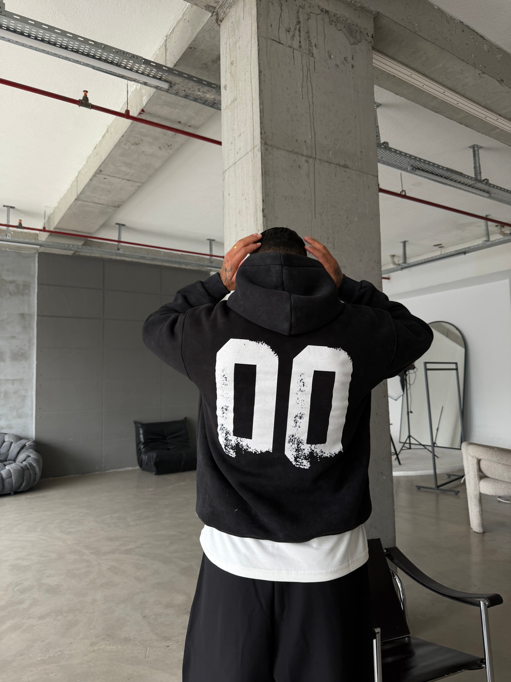 00 Zero Premium Yıkamalı Hoddie