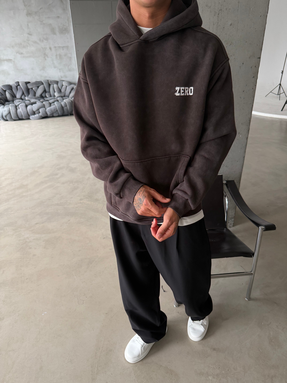 00 Zero Premium Yıkamalı Hoddie