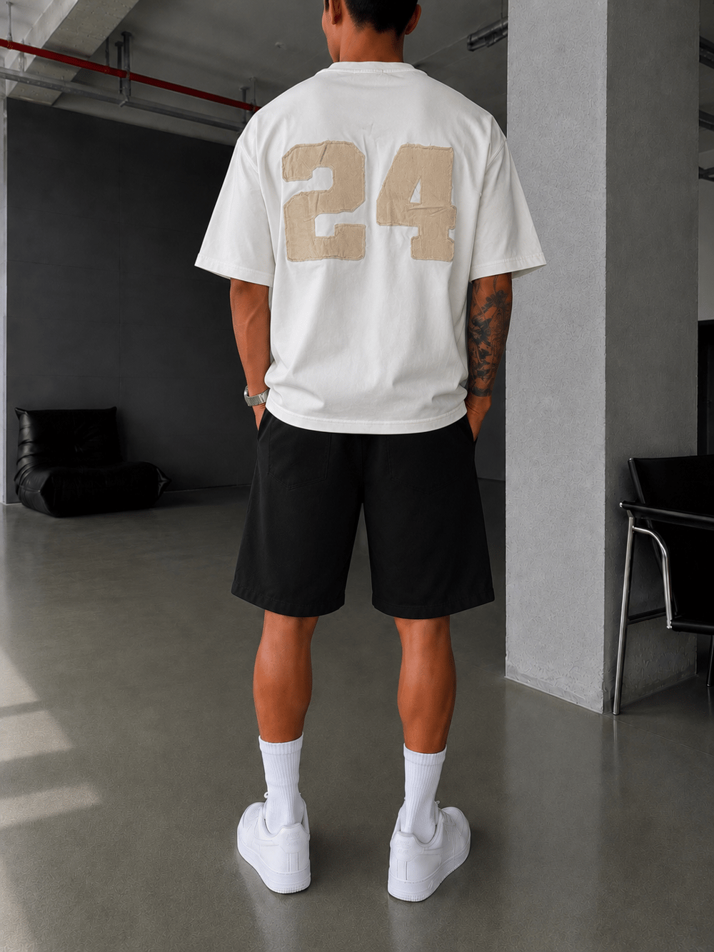 24 Pacht Nakışlı Premium Yıkamalı T-Shirt
