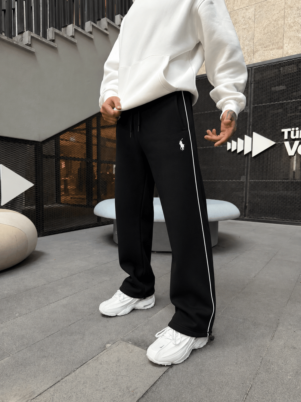 362 Basic Wide Şeritli Baggy Eşofman
