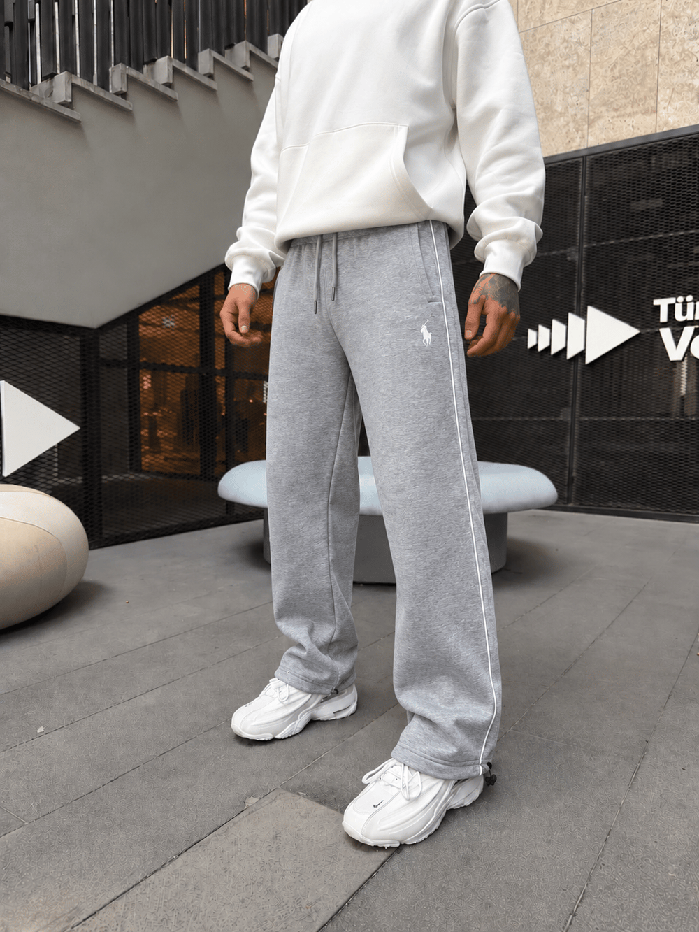 362 Basic Wide Şeritli Baggy Eşofman