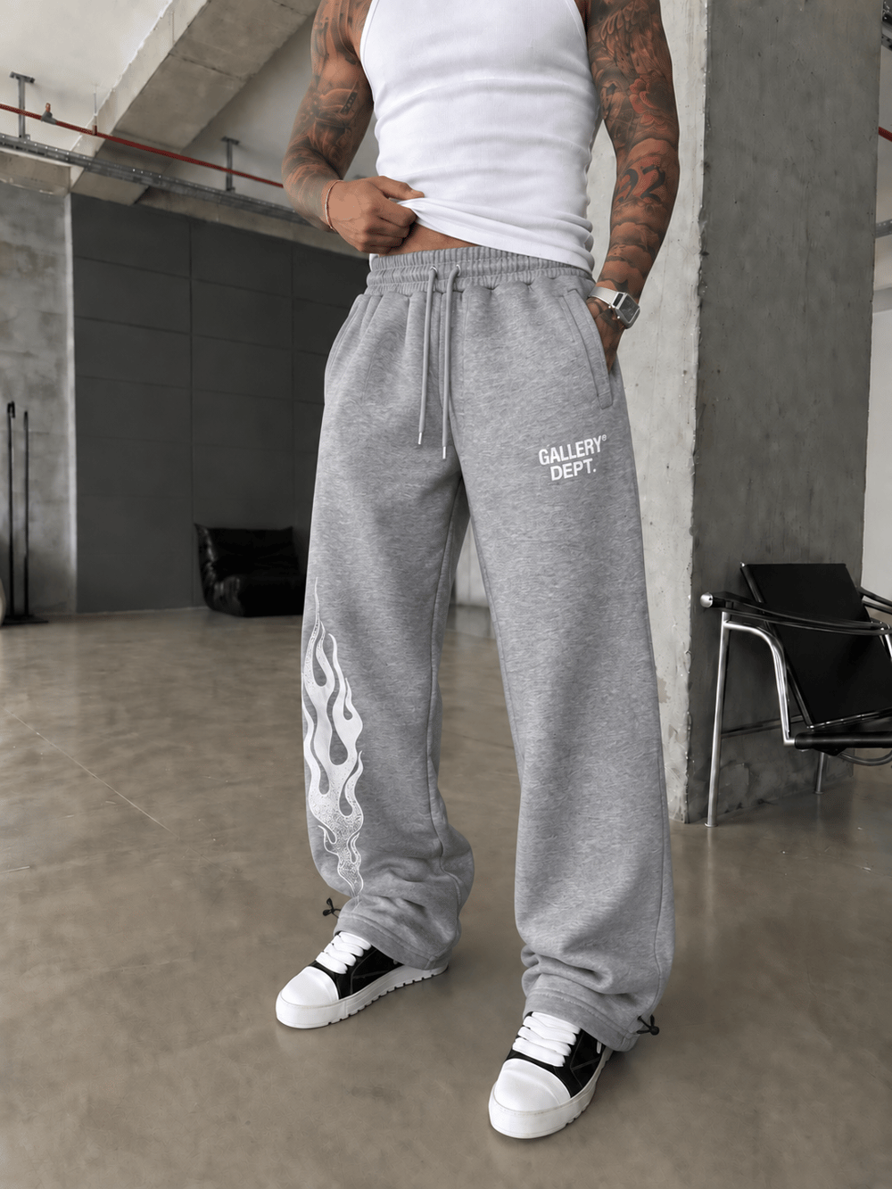 362 Flame Baskı Baggy Eşofman
