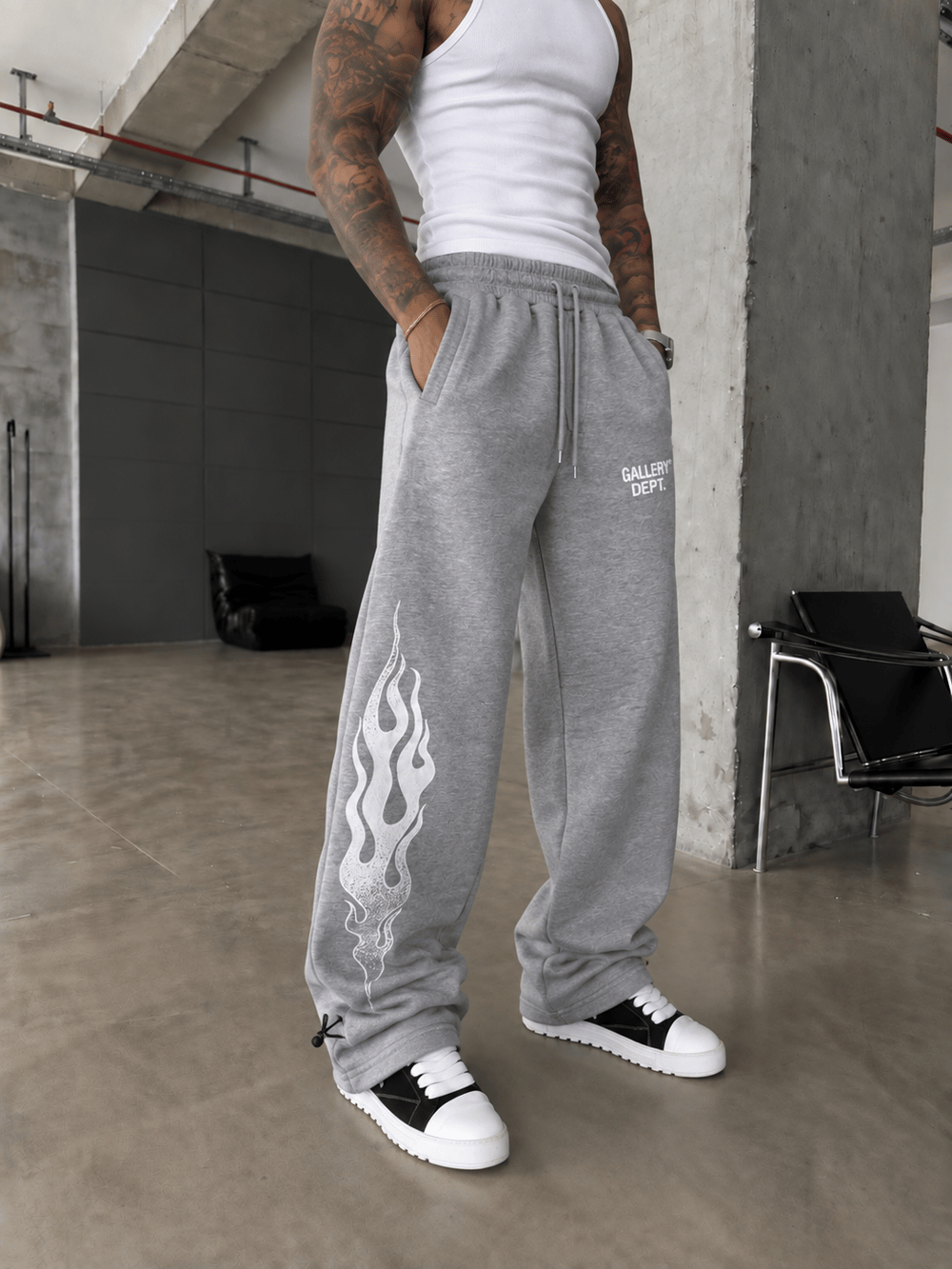 362 Flame Baskı Baggy Eşofman