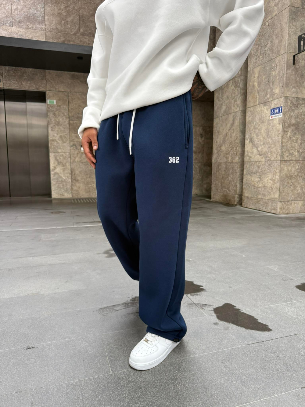 362 Premium Ayarlanabilir Paça Eşofman Altı - İndigo