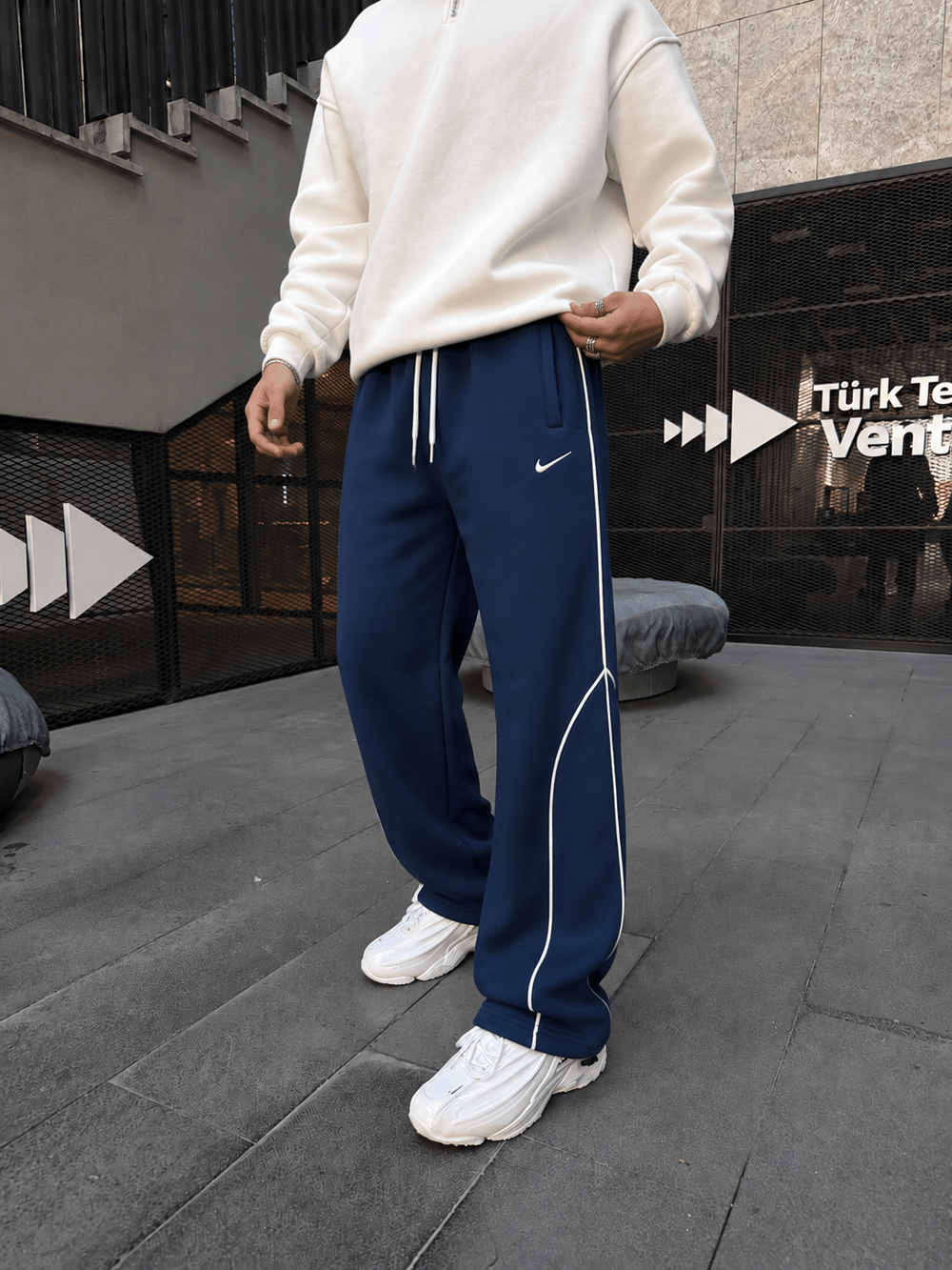 362 Premium Şeritli Baggy Eşofman