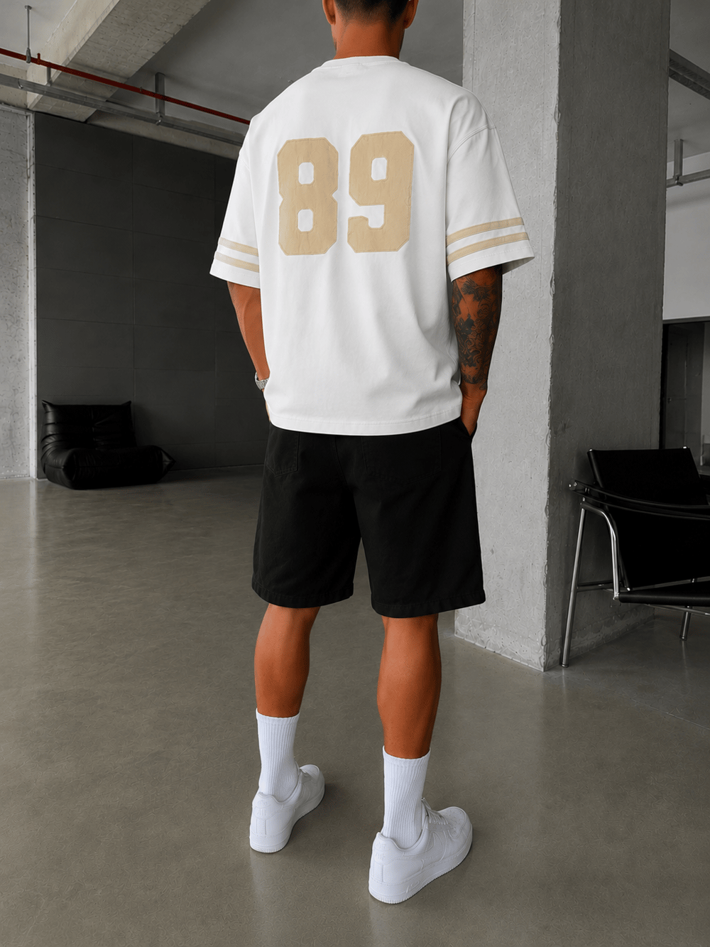 89 Nakışlı Premium Yıkamalı T-Shirt