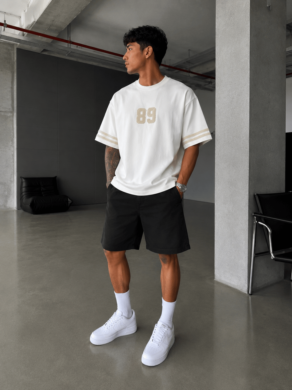 89 Nakışlı Premium Yıkamalı T-Shirt