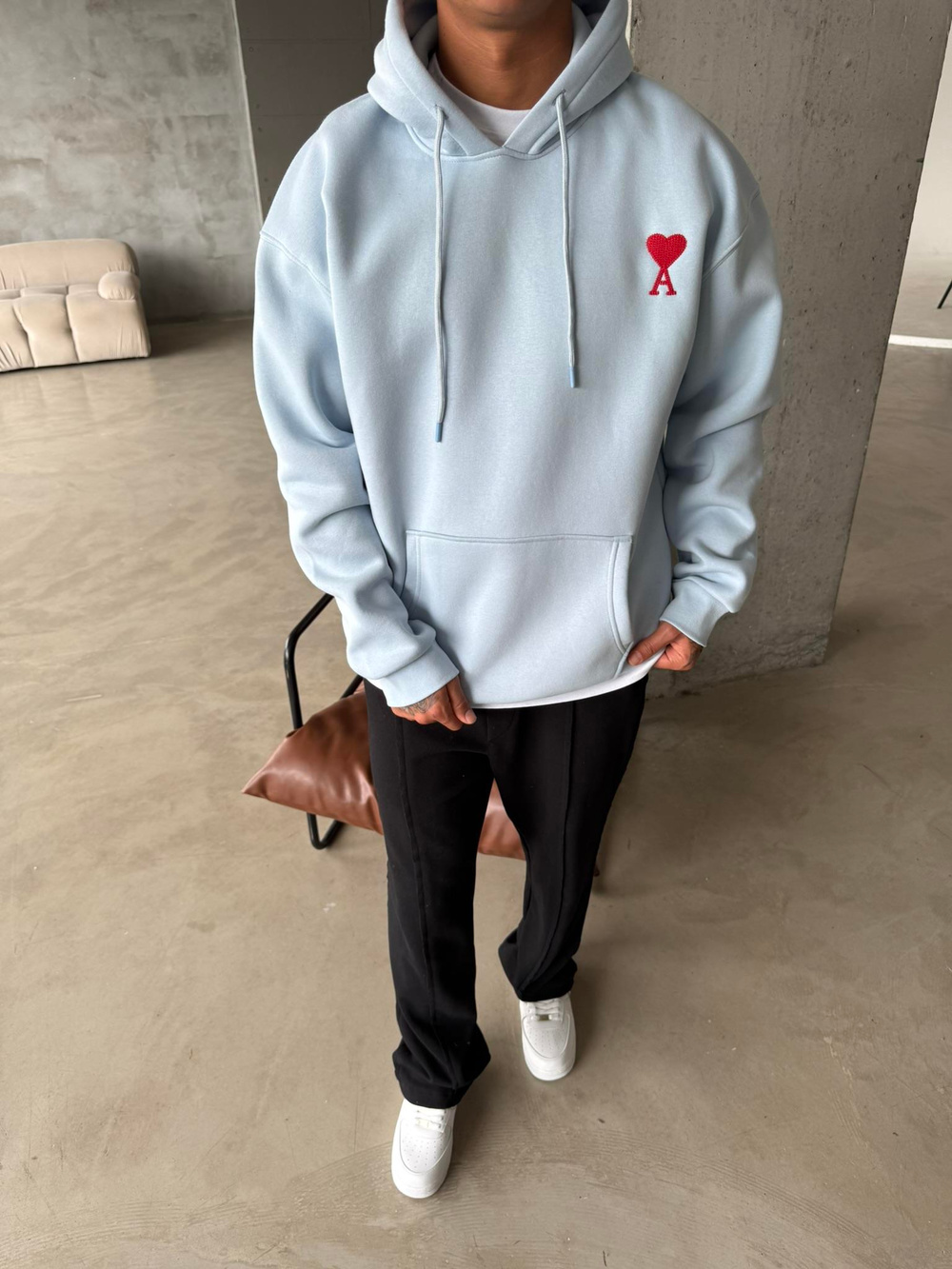 A Kalp Premium Sweatshirt - Mavi