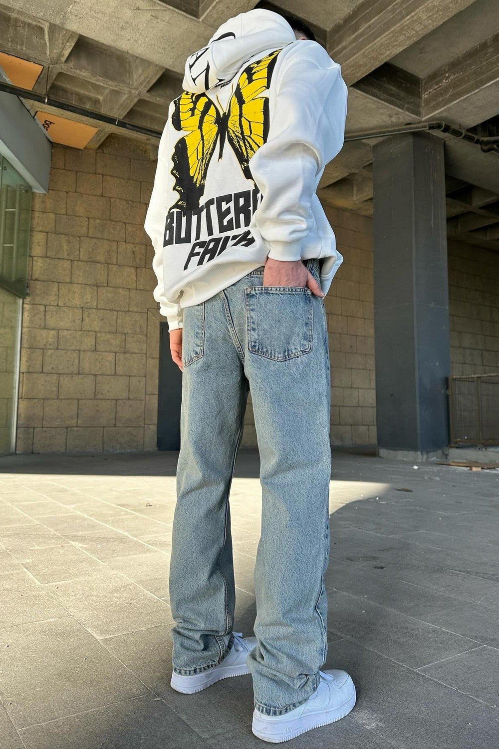 A104-8 Yıkamalı Baggy  İndigo