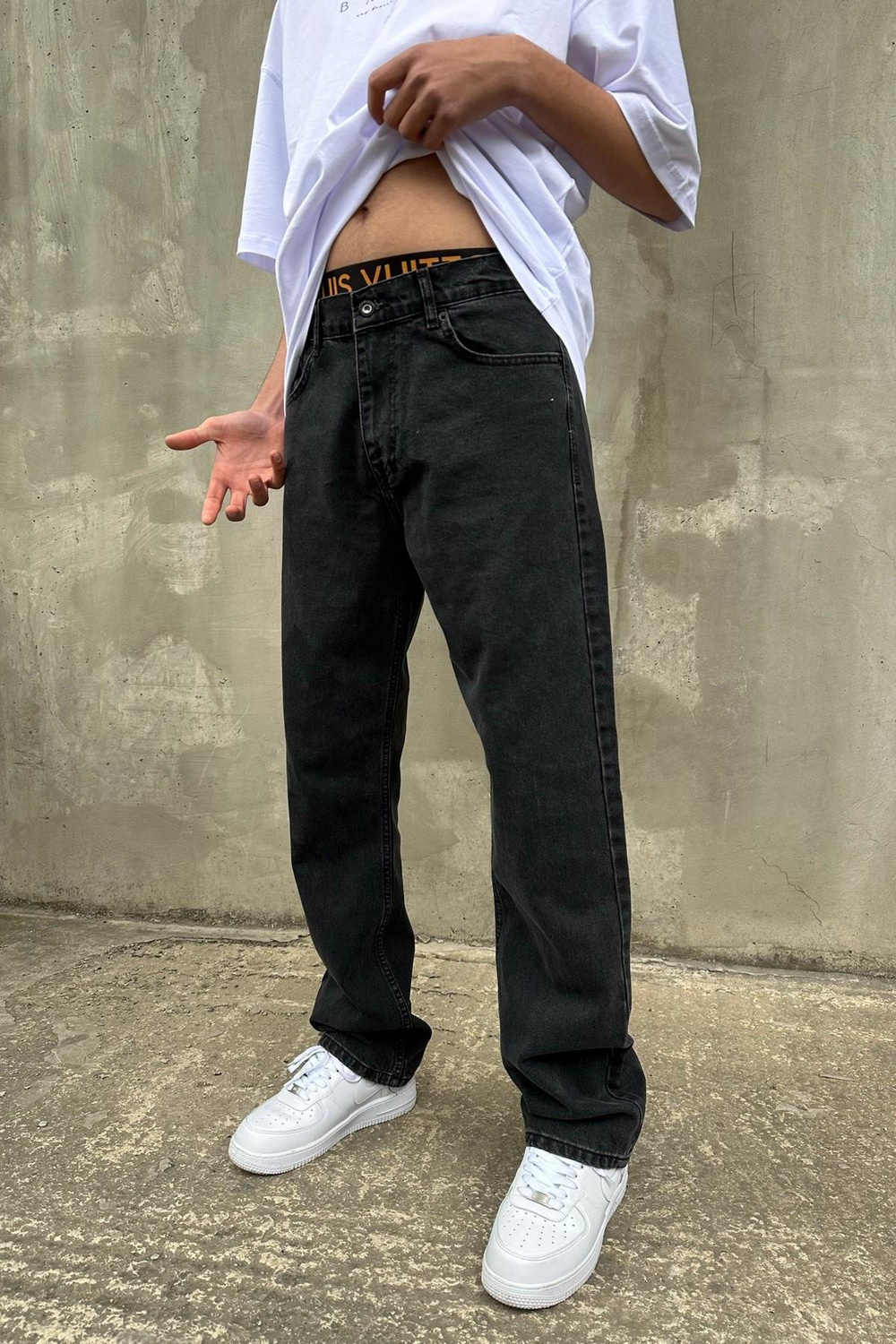 Antrasit Baggy Jean