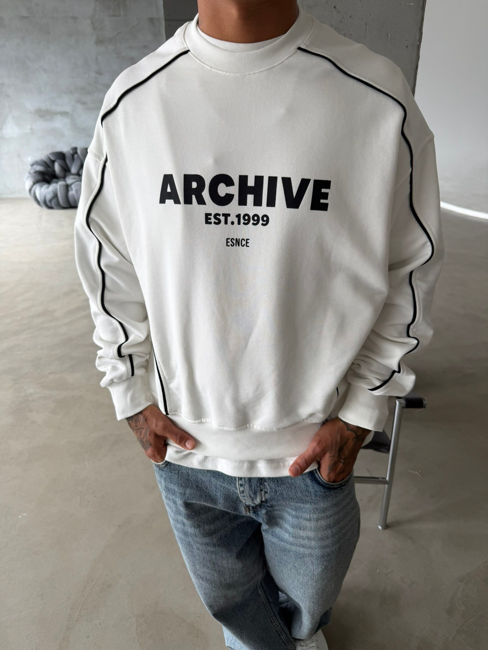 Archıve EST Premium Bisiklet Yaka Sweat