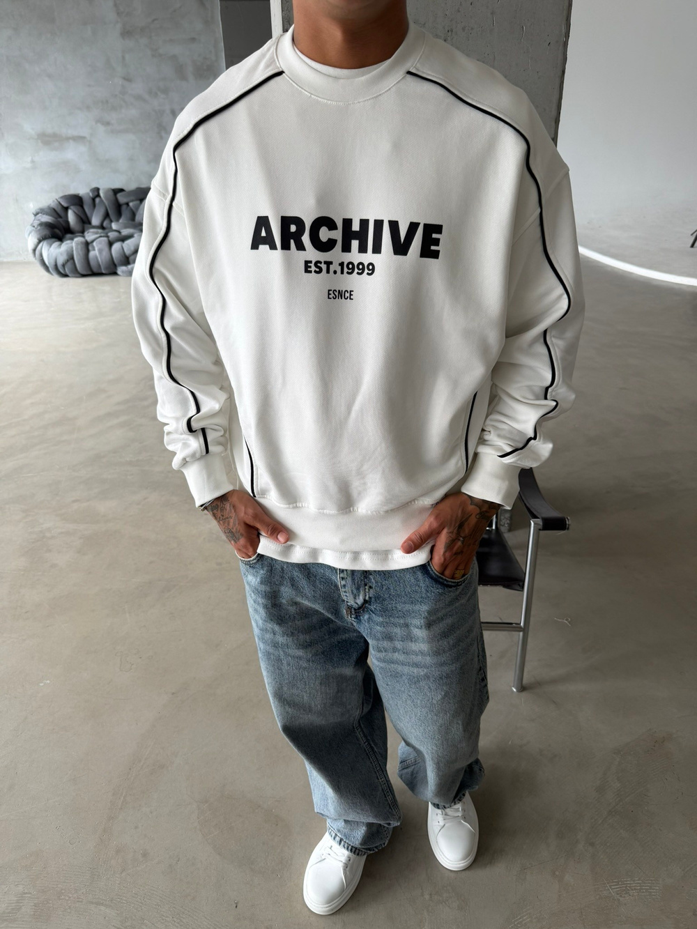 Archıve EST Premium Bisiklet Yaka Sweat
