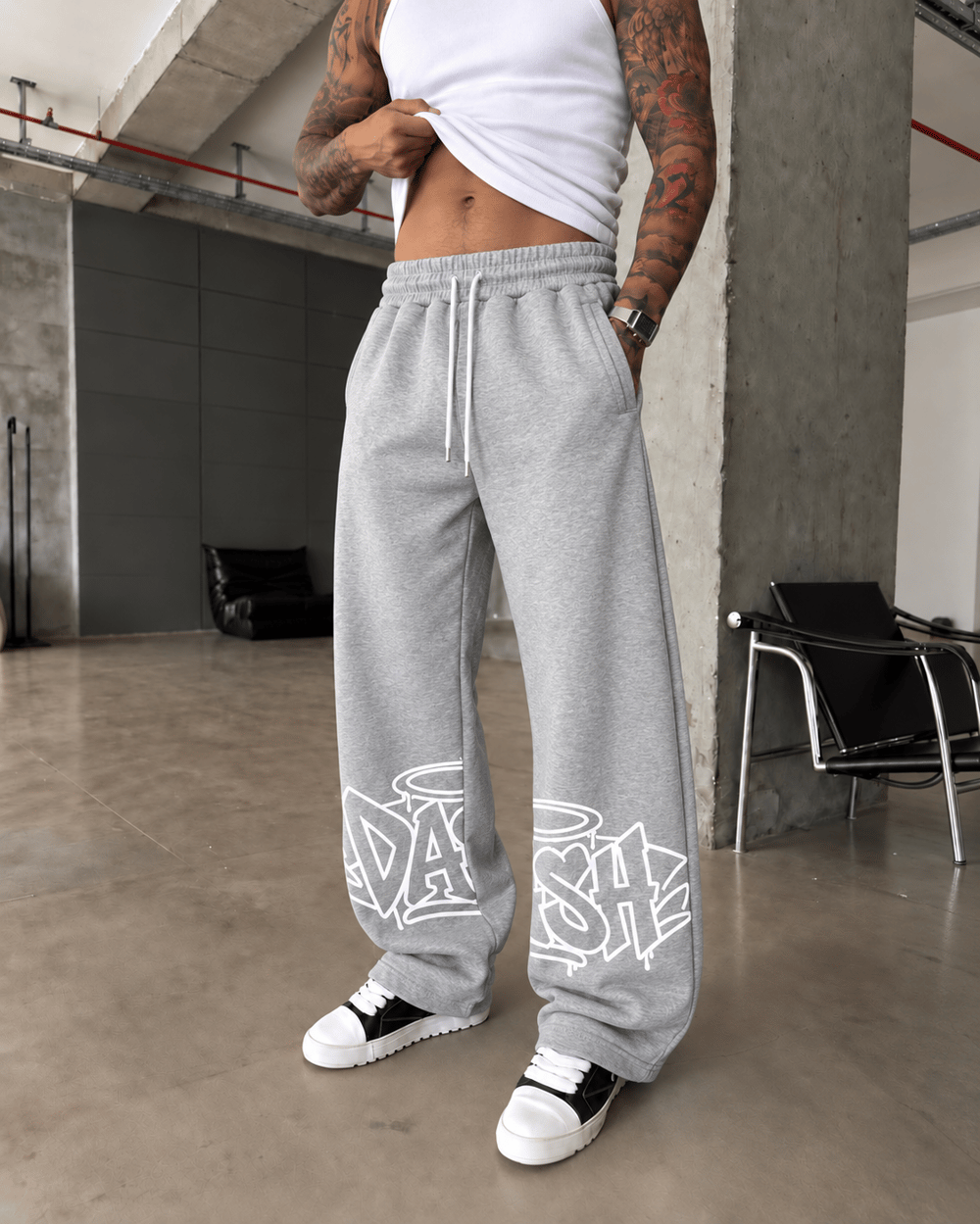 DASH Graffiti Baskılı Kışlık Baggy Eşofman