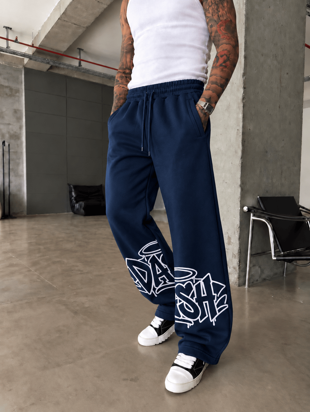 DASH Graffiti Baskılı Kışlık Baggy Eşofman