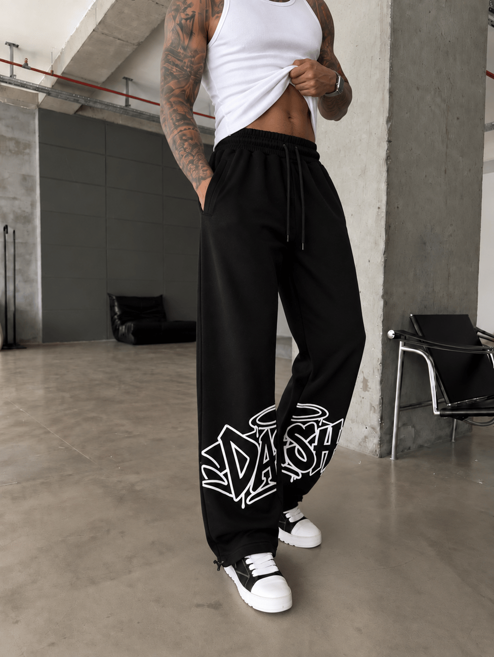 DASH Graffiti Baskılı Kışlık Baggy Eşofman