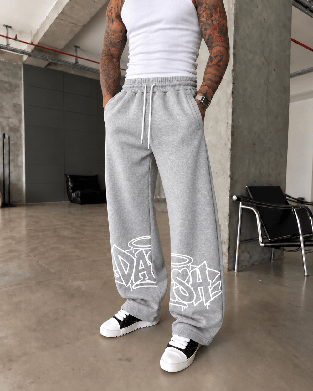 DASH Graffiti Baskılı Kışlık Baggy Eşofman
