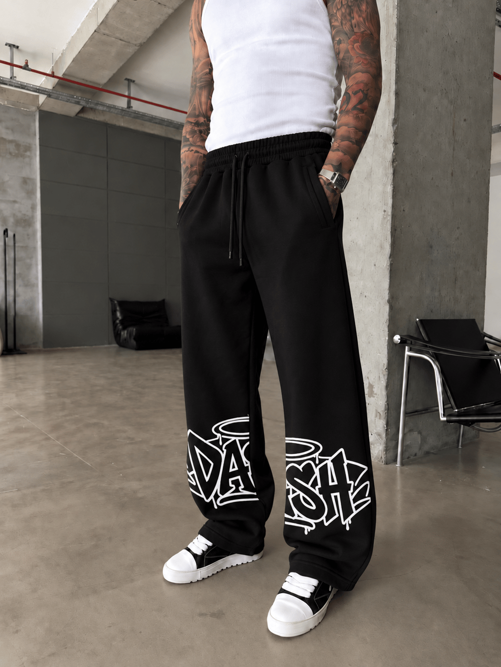 DASH Graffiti Baskılı Kışlık Baggy Eşofman